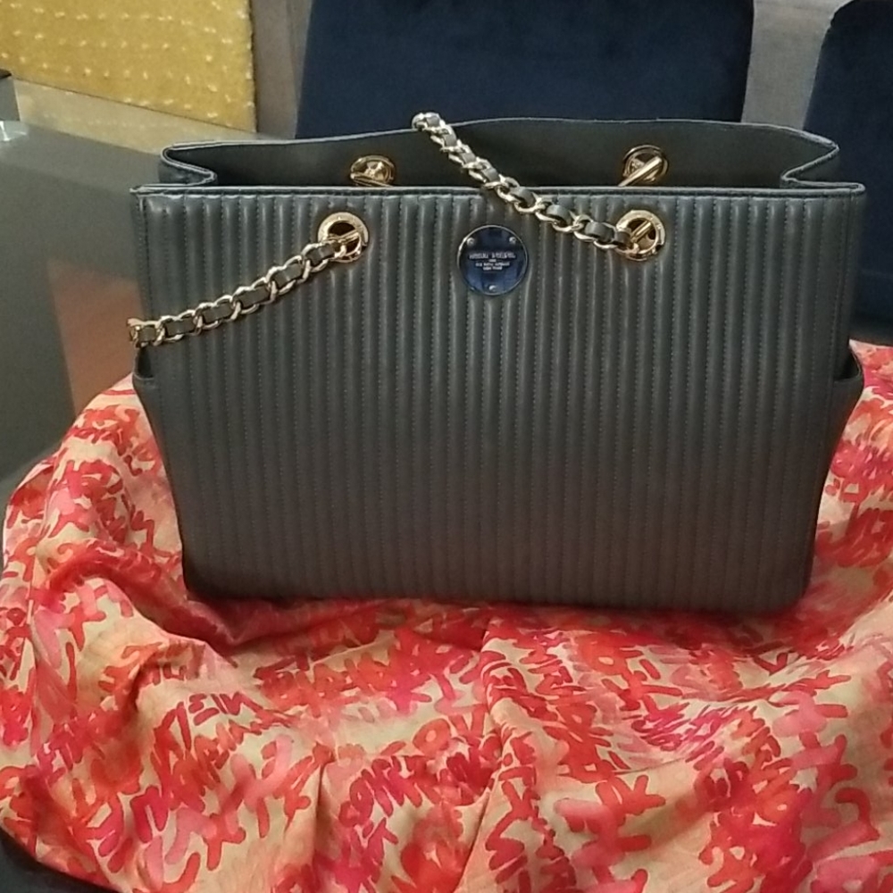 Henri Bendel Quilted Leather Hangbag